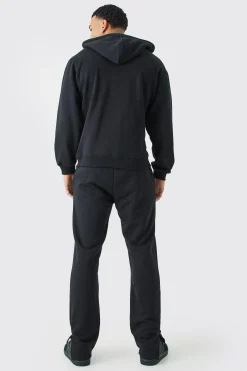 Oversized Zip Through Hoodie | BoohooMAN UK