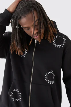 Oversized Zip Through Man Dash Split Hem Tracksuit | BoohooMAN UK