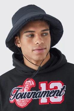 Padded Bucket Hat | BoohooMAN UK