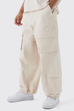Parachute Ripstop Cargo Trousers | BoohooMAN UK
