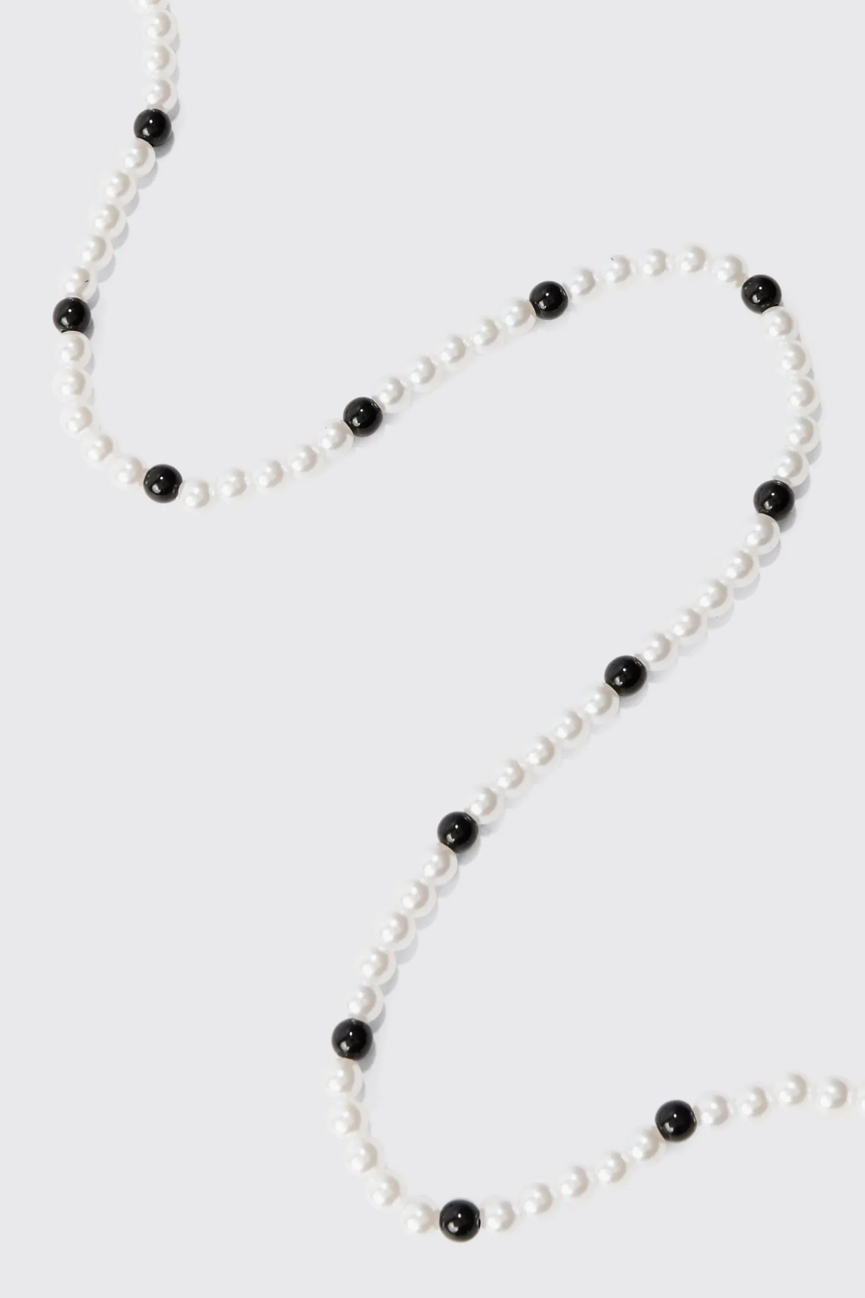 Pearl And Bead Necklace | BoohooMAN UK