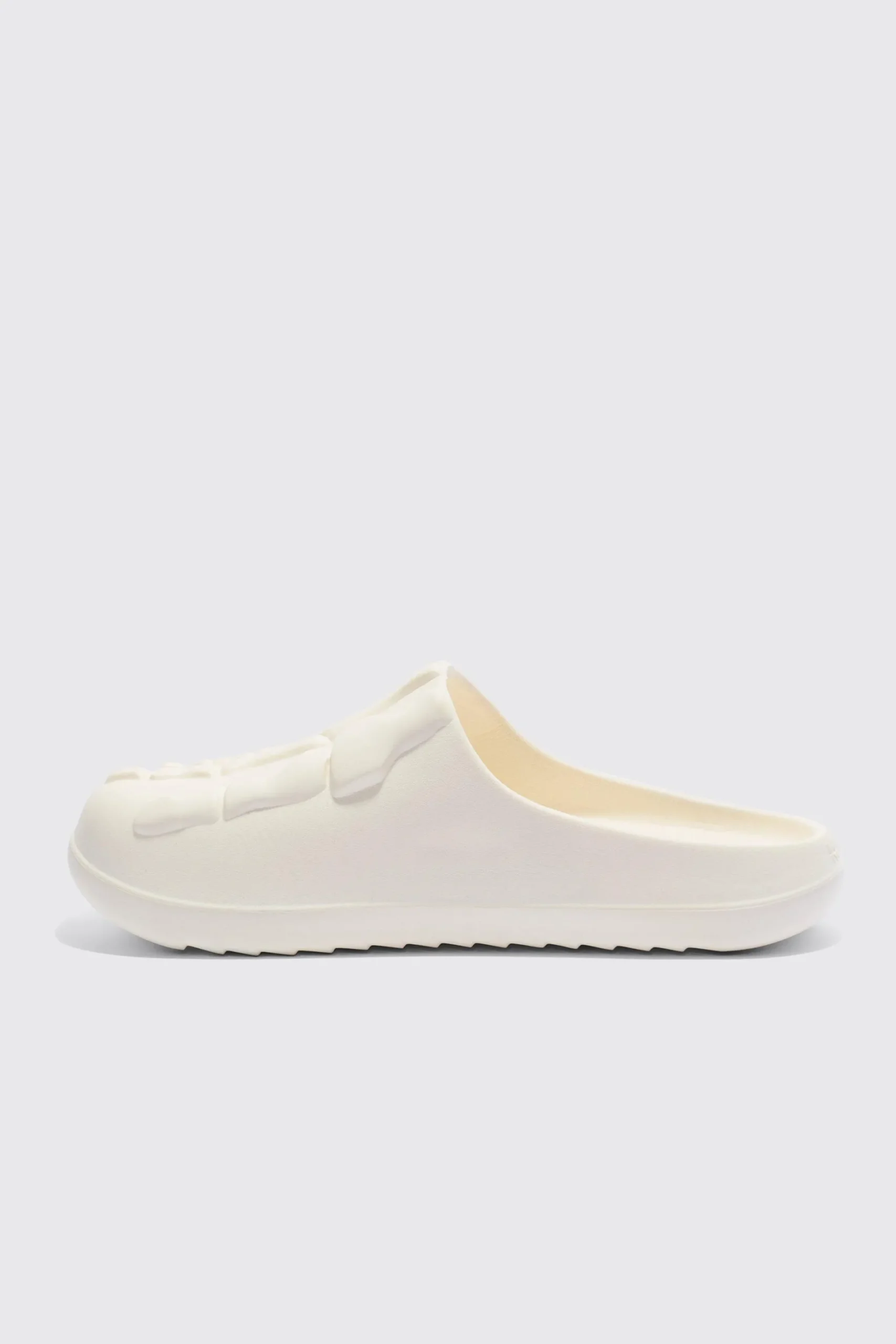 Perforated Skeleton Moulded Mule | BoohooMAN UK