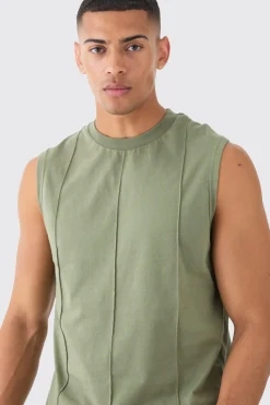 Pintuck Tank | BoohooMAN UK