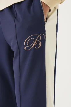 Pique Panel B Embroidered Jogger | BoohooMAN UK