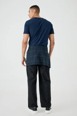 Plaid Skirt Tailored Trousers | BoohooMAN UK