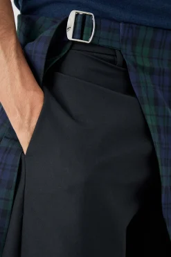 Plaid Skirt Tailored Trousers | BoohooMAN UK