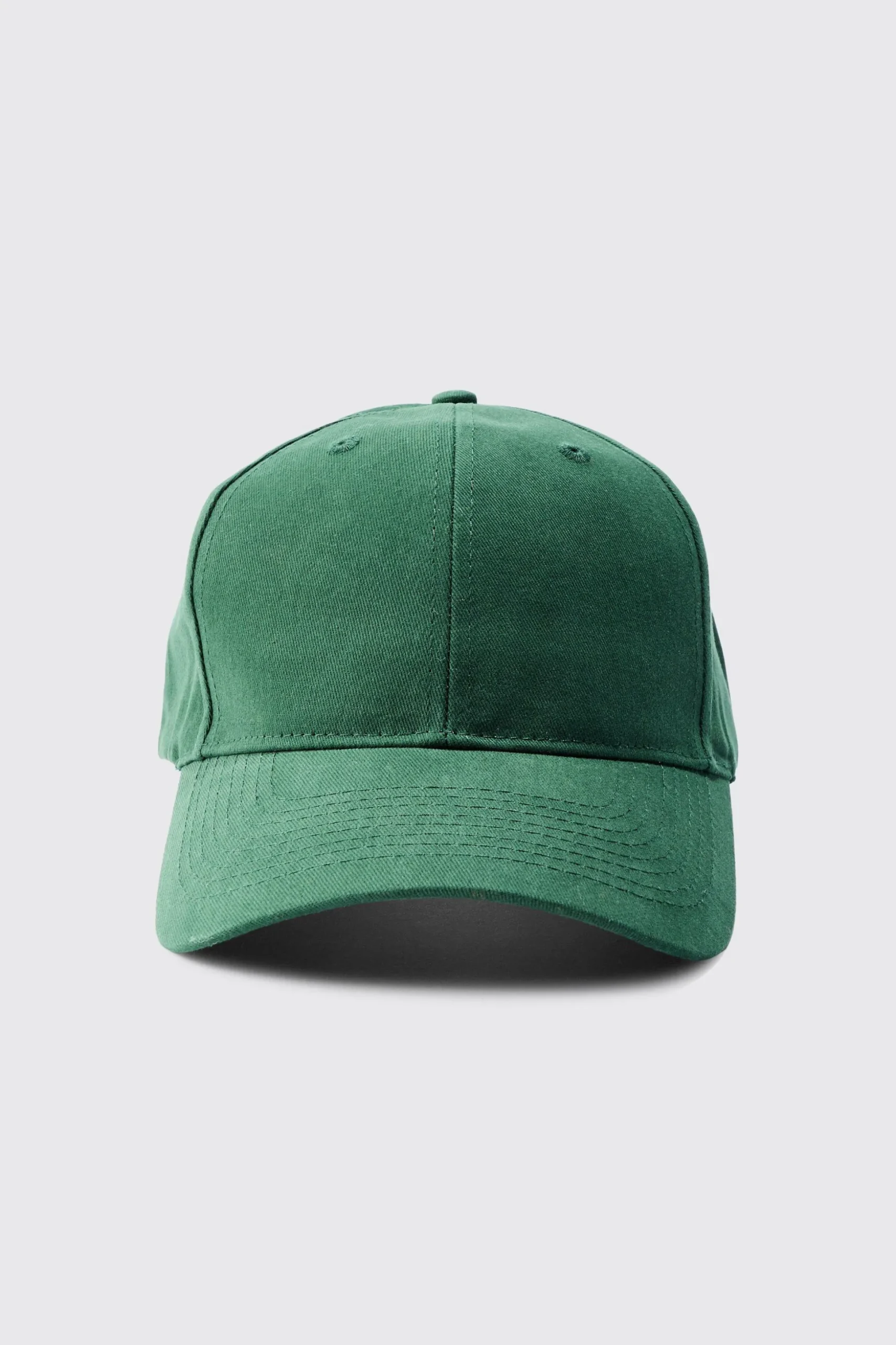 Plain Cap In Khaki | BoohooMAN UK