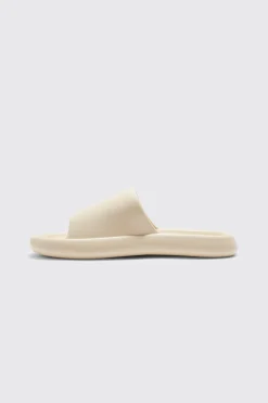 Plain Moulded Slider | BoohooMAN UK