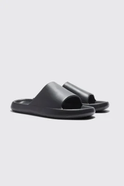 Plain Moulded Slider | BoohooMAN UK