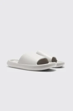 Plain Moulded Slider | BoohooMAN UK