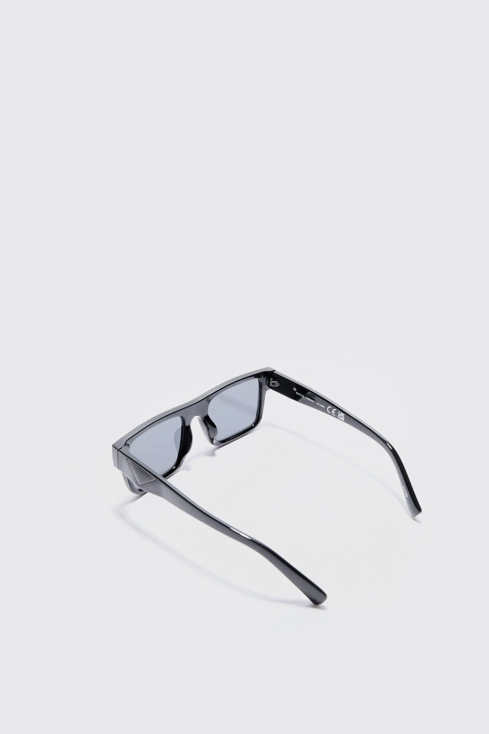 Plastic Sunglasses In Black | BoohooMAN UK