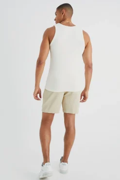 Pleated Mid Length Short | BoohooMAN UK