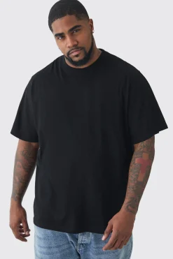 Plus 2 Pack Basic T-shirt | BoohooMAN UK