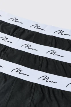 Plus 3 Pack Man Dash Mid Length Trunks | BoohooMAN UK