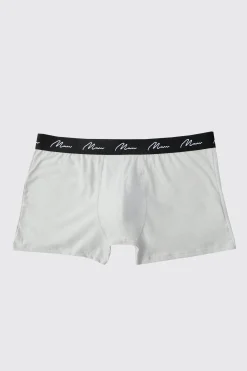 Plus 7 Pack Man Dash Repeat Classic Trunks | BoohooMAN UK