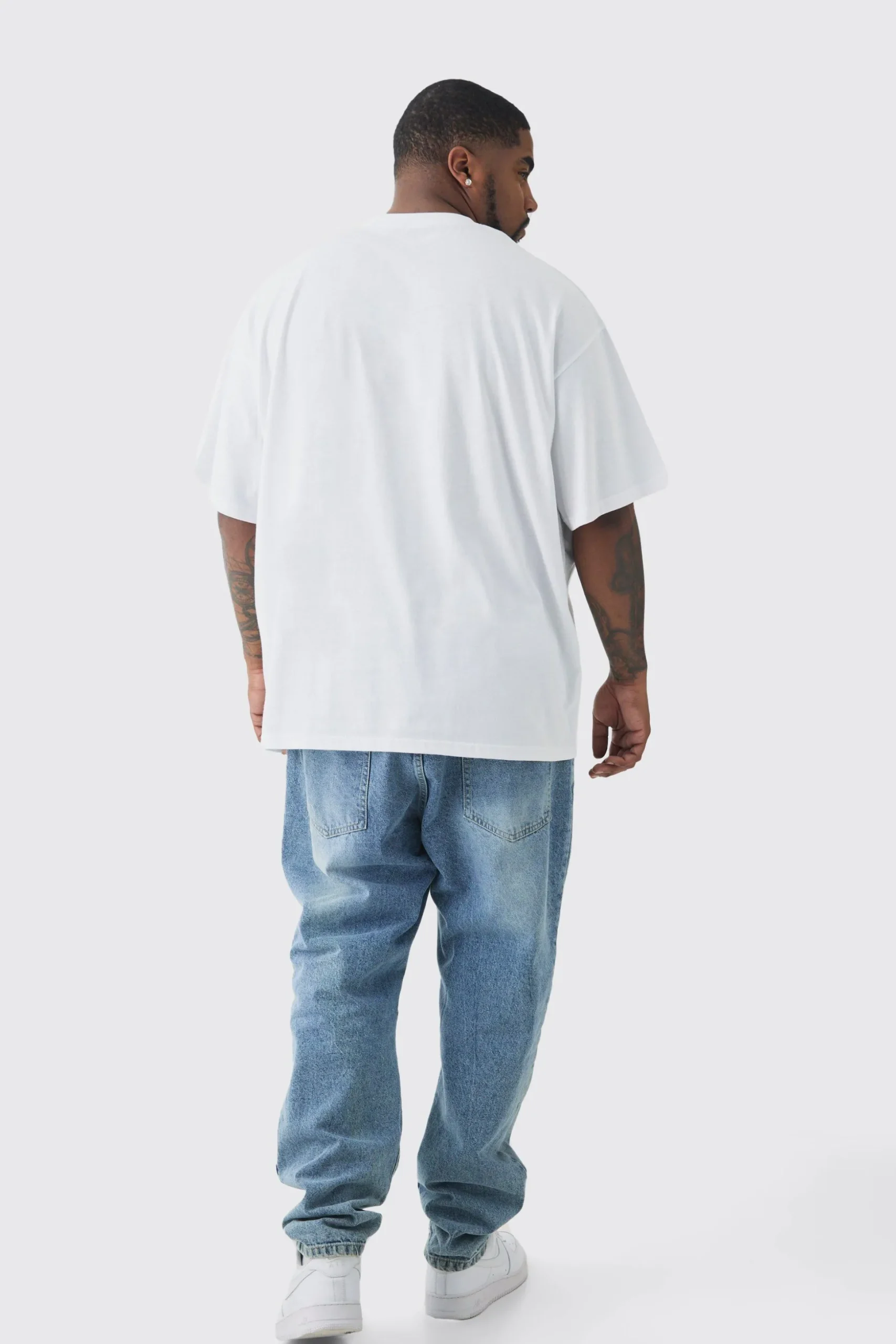 Plus 2 Pack Oversized T-shirt | BoohooMAN UK