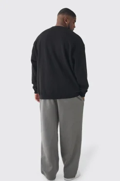 Plus Balaclava Graphic Oversized Sweatshirt | BoohooMAN UK
