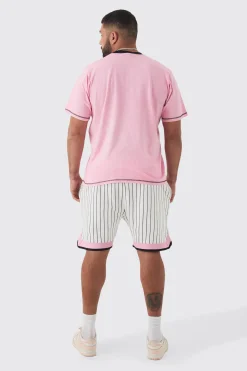 Plus Boxy Limited Basketball T-shirt & Short Set | BoohooMAN UK