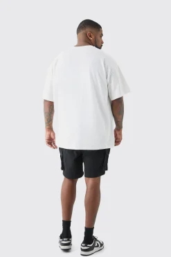 Plus Bronx Print T-shirt | BoohooMAN UK