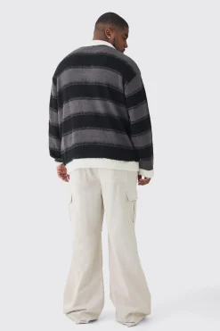 Plus Brushed Knit Official Football Top | BoohooMAN UK