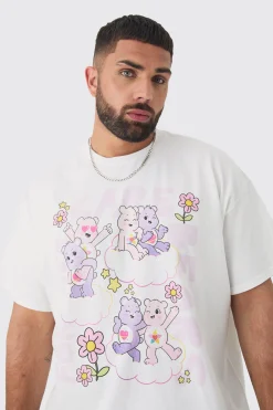 Plus Care Bears License Print T-shirt | BoohooMAN UK