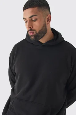 Plus Doberman Graphic Back Print Oversized Hoodie | BoohooMAN UK