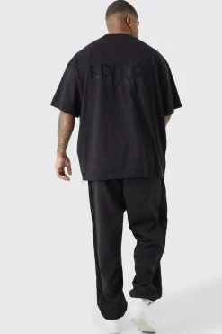 Plus EDITION Oversized Heavyweight Zip Hem T-shirt | BoohooMAN UK