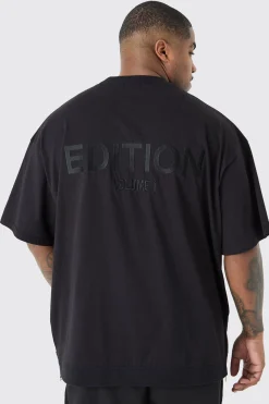 Plus EDITION Oversized Heavyweight Zip Hem T-shirt | BoohooMAN UK