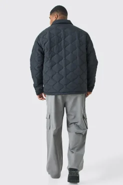 Plus Elastic Waist Relaxed Fit Buckle Cargo Jogger | BoohooMAN UK
