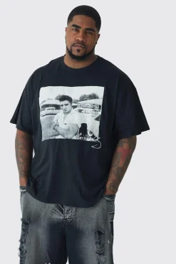 Plus Elvis Presley License Graphic T-shirt | BoohooMAN UK