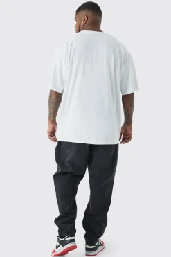 Plus England Embroidered T-shirt | BoohooMAN UK