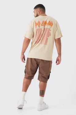 Plus Fixed Waist Raw Hem Relaxed Cargo Shorts | BoohooMAN UK