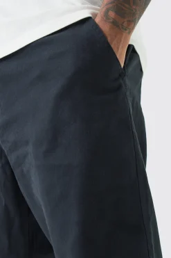 Plus Fixed Waist Straight Fit Chino Trousers | BoohooMAN UK