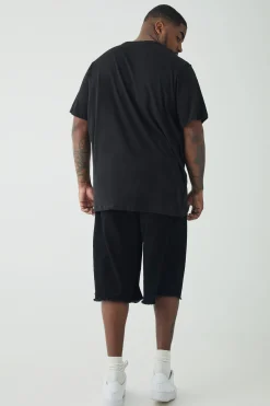 Plus Floral Line Drawing T-shirt | BoohooMAN UK