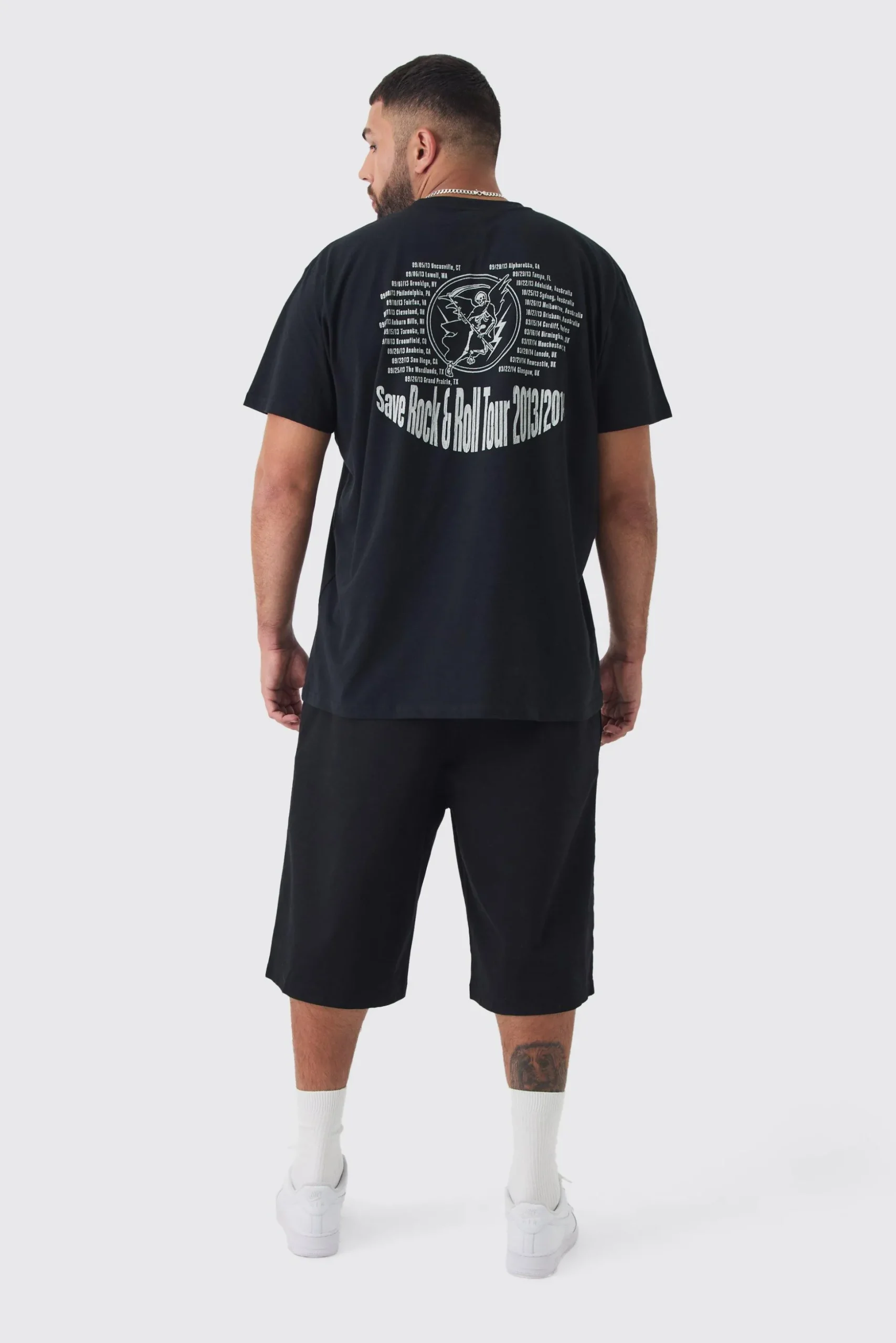 Plus Front Pocket Twill Overdyed Cargo Jort | BoohooMAN UK