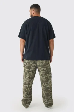 Plus Garbage License Print T-shirt | BoohooMAN UK