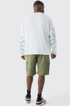 Plus Graphic Sweatshirt | BoohooMAN UK