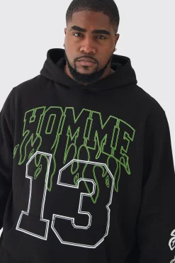 Plus Homme 13 Varsity Tracksuit | BoohooMAN UK