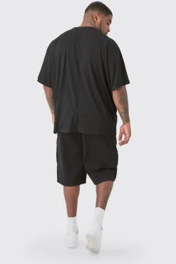 Plus Homme Turbo T-shirt In Black | BoohooMAN UK