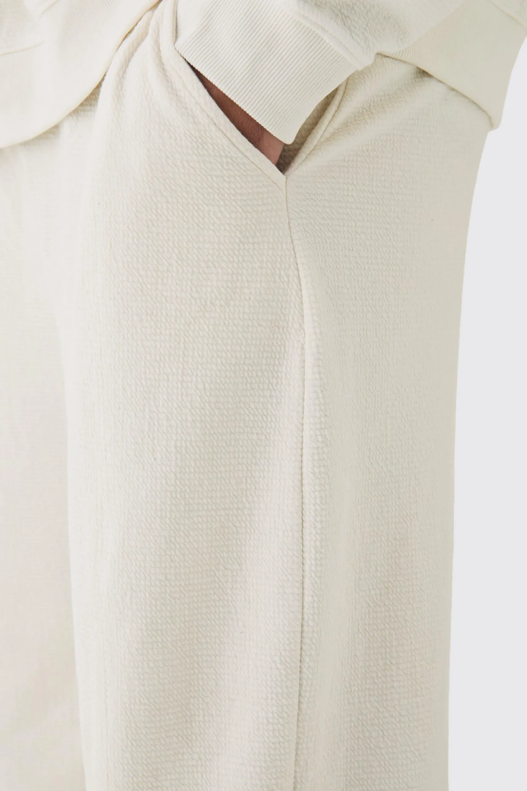 Plus Jacquard Knit Drawcord Joggers | BoohooMAN UK
