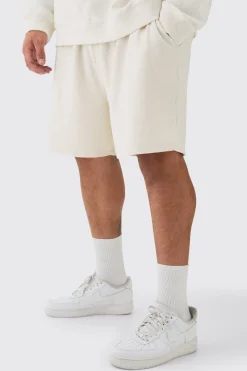 Plus Jacquard Knit Drawcord Shorts | BoohooMAN UK