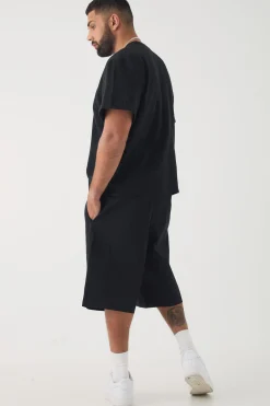 Plus Jacquard T-shirt | BoohooMAN UK