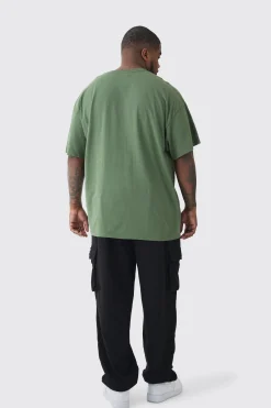 Plus Korn License Print T-shirt In Green | BoohooMAN UK