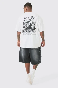 Plus Limited Edition Floral Print T-shirt | BoohooMAN UK