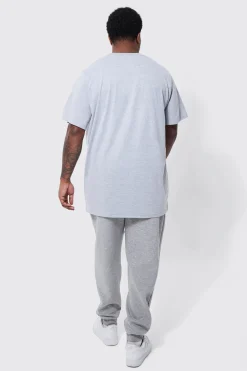 Plus Longline Man Colour Block T-shirt | BoohooMAN UK