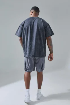 Plus Man Active Lightweight 5inch Regular Fit Cargo Shorts | BoohooMAN UK
