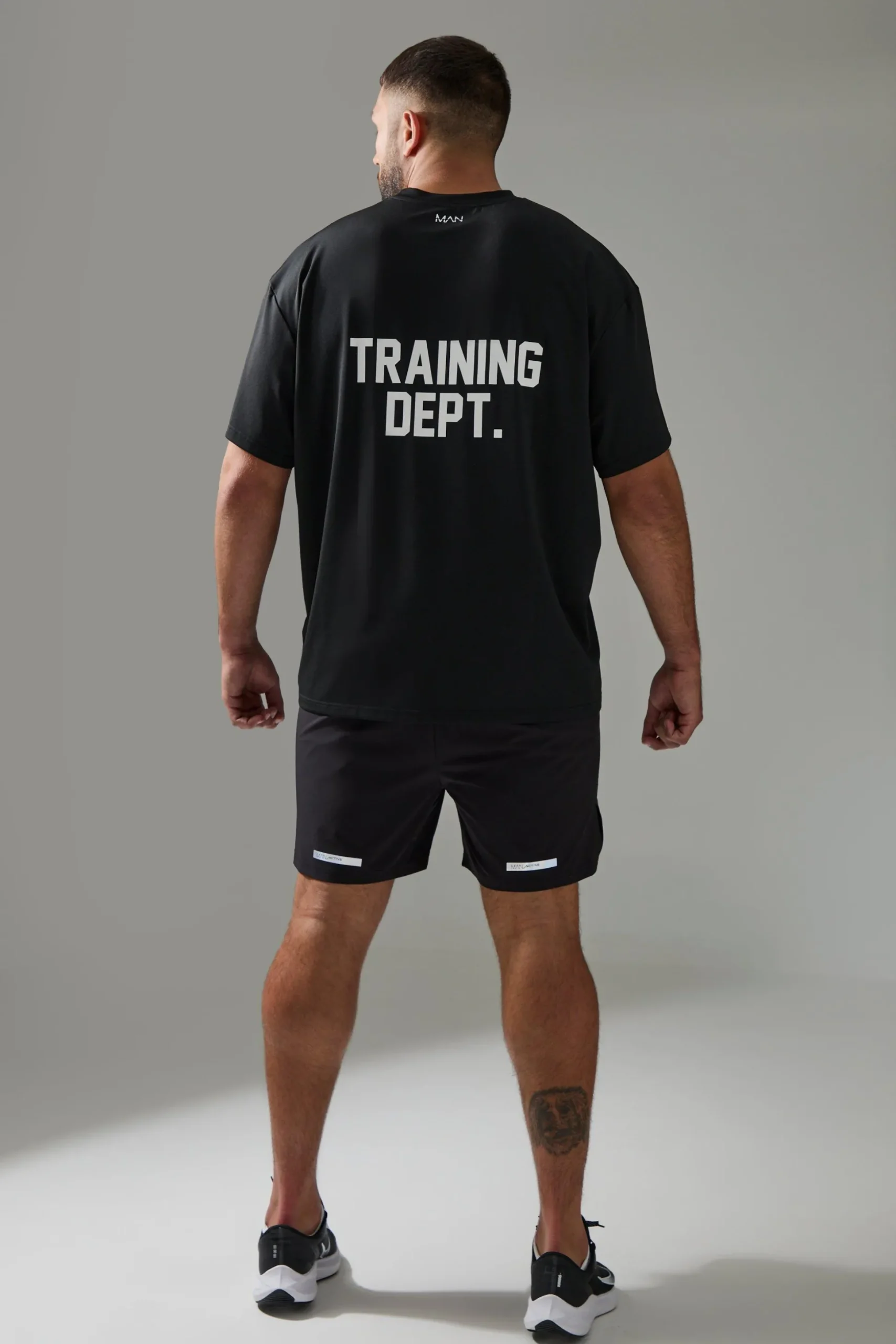 Plus Man Active Performance 5inch 2-in-1 Regular Fit Shorts | BoohooMAN UK