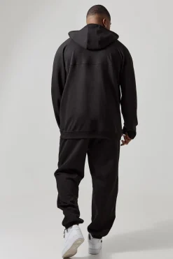 Plus Man Active Tech Zip Thru Regular Fit Hoodie | BoohooMAN UK