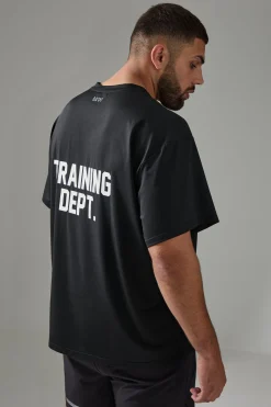Plus Man Active Training Dept Oversized T-shirt | BoohooMAN UK