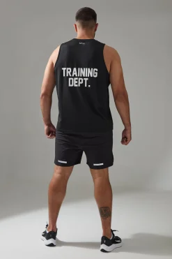 Plus Man Active Training Dept Regular Fit Performance Vest | BoohooMAN UK